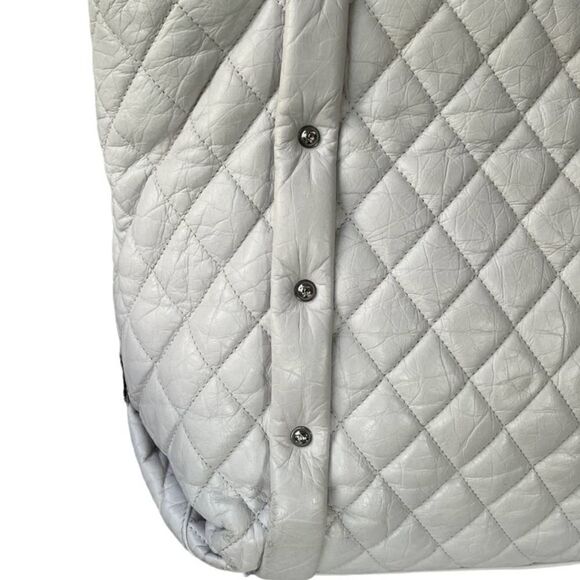 Chanel Matellase Quilted Lambskin Leather Tote Handbag - Picture 4 of 12